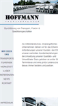 Mobile Screenshot of hoffmann-spedition.de