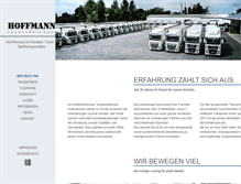 Tablet Screenshot of hoffmann-spedition.de